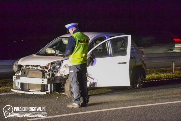 5 rannych w wypadku 3 samochodów na autostradzie A4. W akcji śmigłowiec LPR