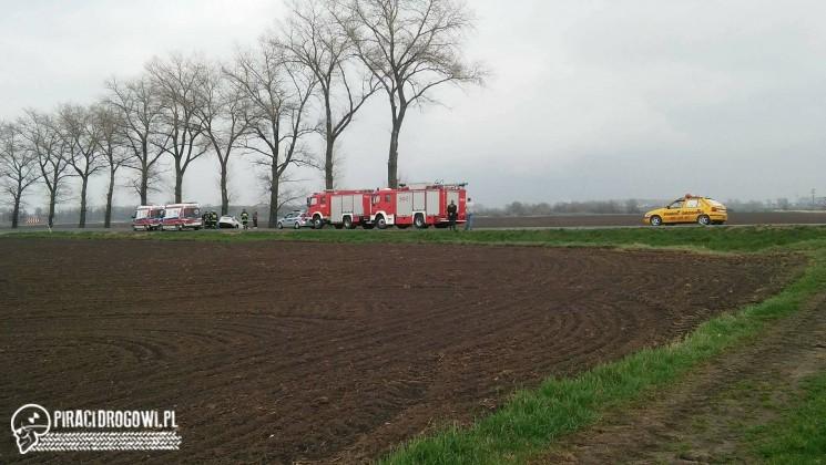 Groźna czołówka pod Strzelinem