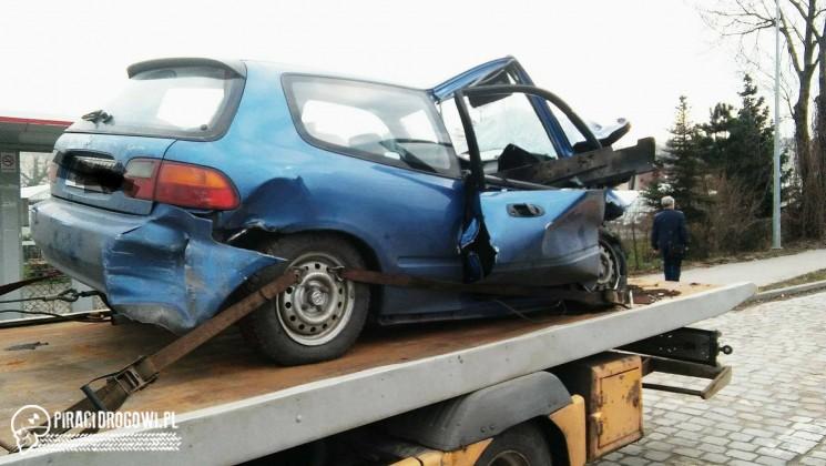 Groźna czołówka pod Strzelinem