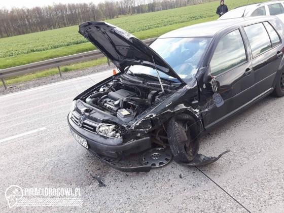 Fotel! sprawcą wypadku i zablokowania autostrady A4