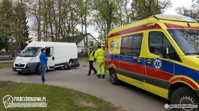Motocyklem wbił się pod busa w Gorzowie
