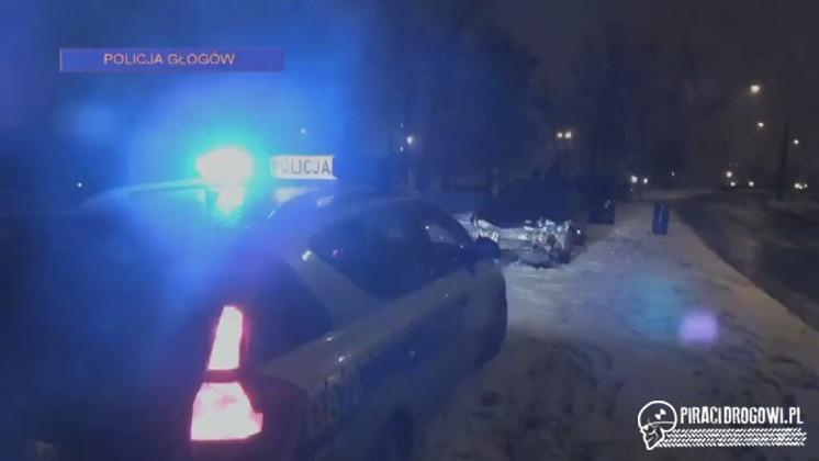 Pościg za pijanym kierowcą w Głogowie. Padły strzały!