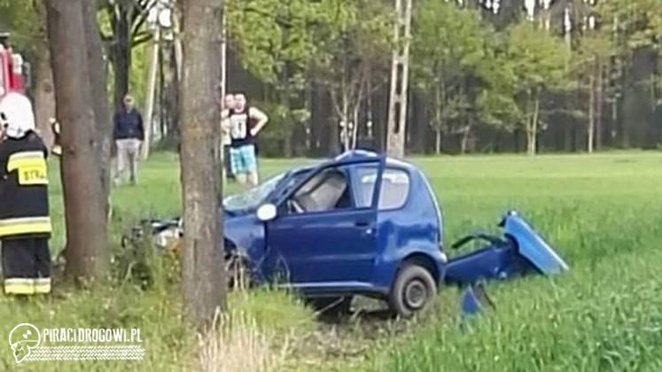 Kierowca wjechał w drzewo, zginęła młoda kobieta. Dramat na leśnej drodze