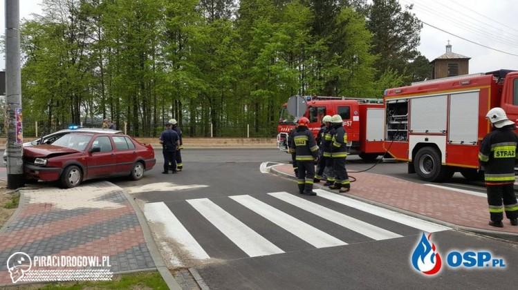 74-latek z promilami wjechał w słup energetyczny