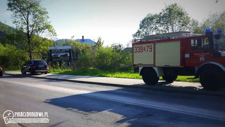 Spowodował wypadek jadąc motocyklem bez tablic, OC i bez prawa jazdy!