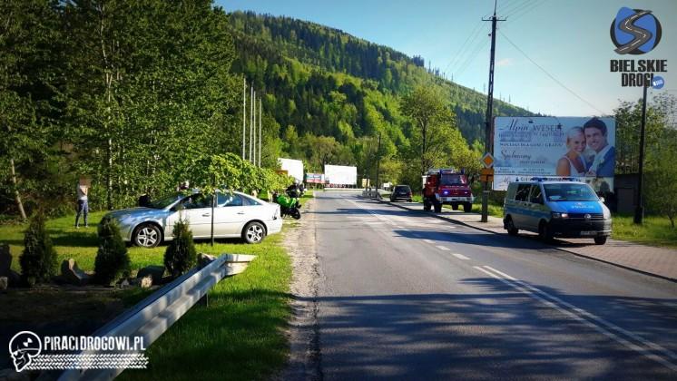 Spowodował wypadek jadąc motocyklem bez tablic, OC i bez prawa jazdy!