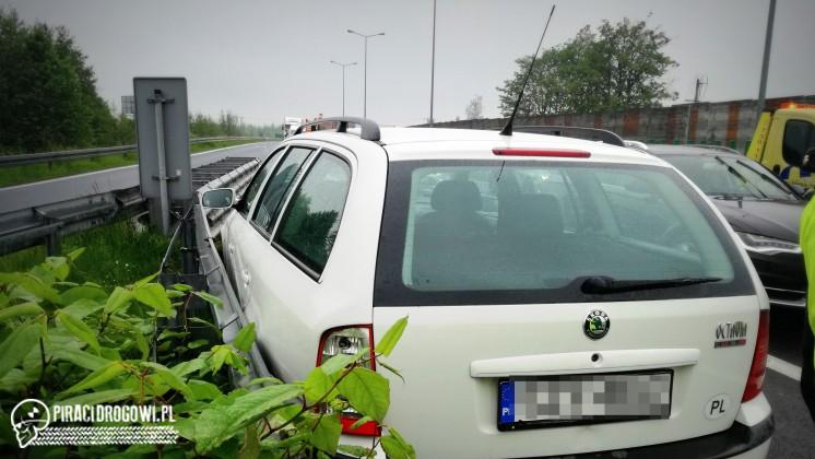 Moment wypadku w Bielsku - Białej nagrany wiedorejestratorem