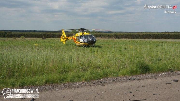 Dwie osoby zginęły w zderzeniu dwóch osobówek pod Kłobuckiem