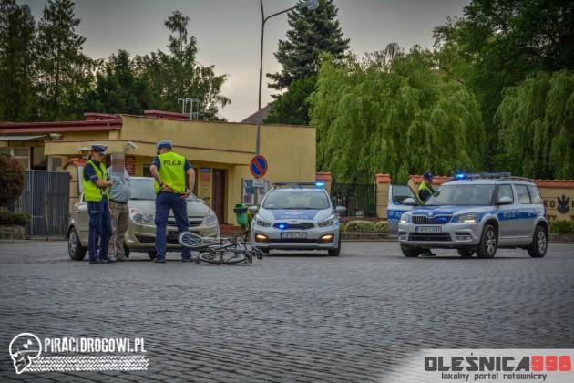 Nie ustąpił pierwszeństwa rowerzyście. Potrącił go