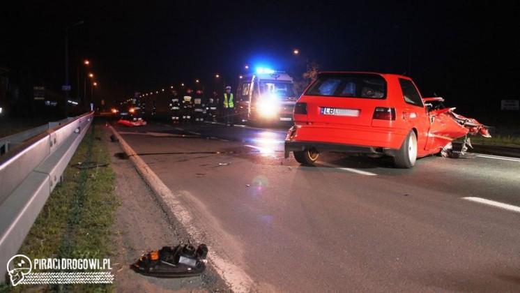 Kierowca Golfa zabrany przez LPR po wypadku w Oświęcimiu