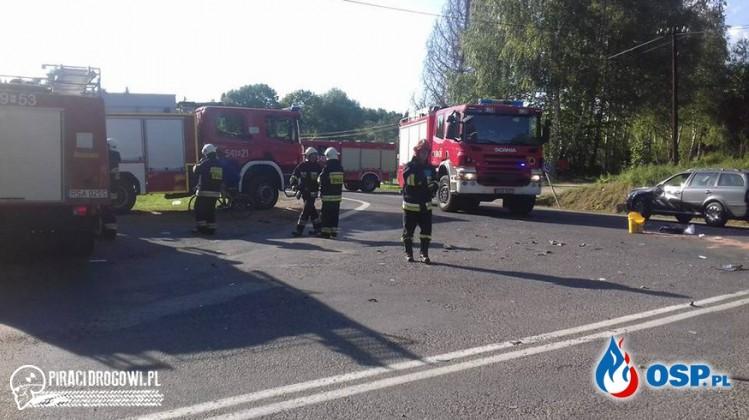 Wypadek trzech samochodów na drodze Sanok - Zagórz. 6 osób rannych!