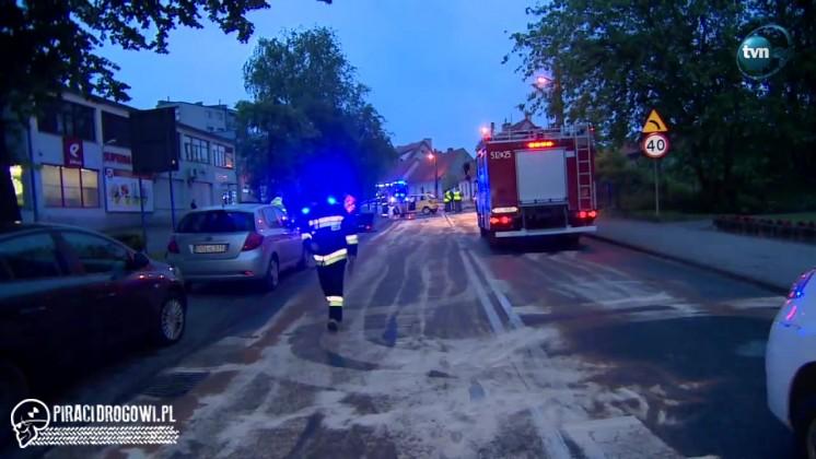 Czołowy wypadek na Dolnym Śląsku. 6 osób zostało rannych.