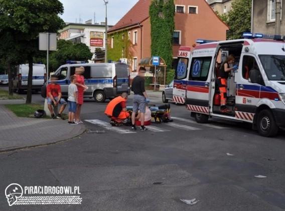 Motocyklem potrącił rowerzystkę na przejściu w Kędzierzynie - Koźlu