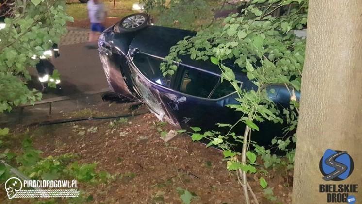 Passatem uderzył w nasyp i sunął 70m niszcząc pod drodze wszystko