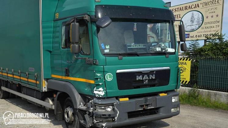 Motocyklista zginął w wypadku z ciężarówką. LPR uziemiony bo się zepsuł.