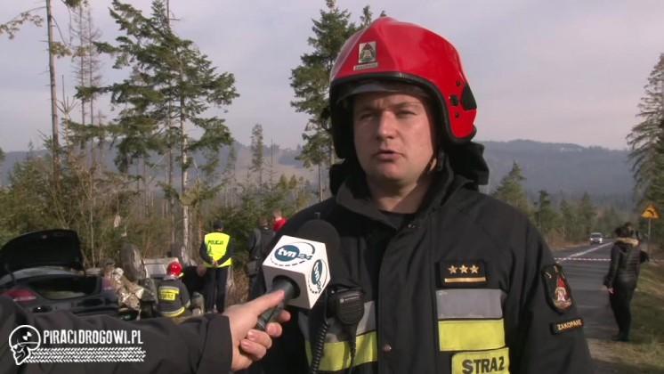 Groźny wypadek pod Zakopanem. 9 osób rannych. 