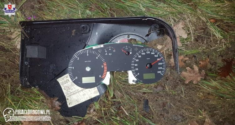 Wypadek pijanego kierowcy. Licznik wypadł z auta i zatrzymał się na 180 km/h!
