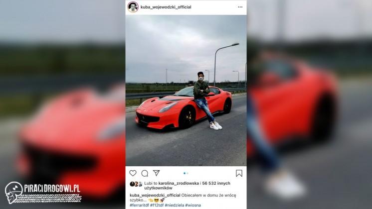Kuba Wojewódzki pędził Ferrari F12 TDF 250 km/h? Policja sprawdza i grzmi!