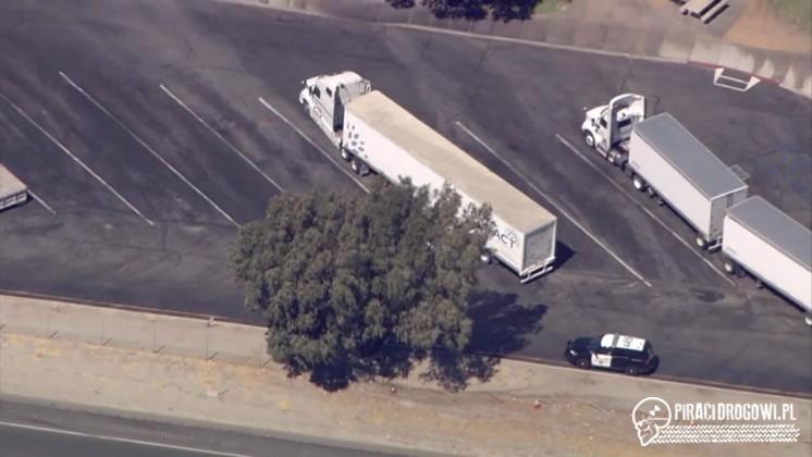 Trzy godziny uciekał kradzioną ciężarówką, żeby nie wrócić do więzienia!