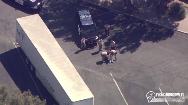 Trzy godziny uciekał kradzioną ciężarówką, żeby nie wrócić do więzienia!