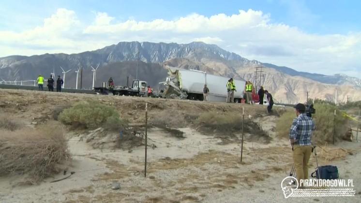 13 osób zginęło w wypadku autobusu, w drodze z kasyna w Los Angeles.