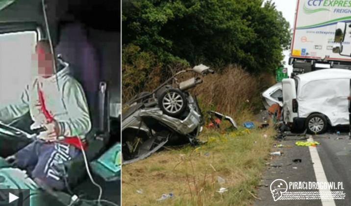 Kierował ciężarówką i zmieniał muzykę w telefonie. Zabił matkę z trójką dzieci!