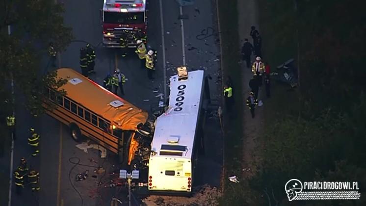 Zderzenie dwóch autobusów w Baltimore. Nie żyje co najmniej 6 osób.