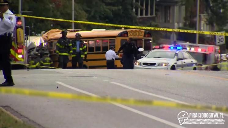 Zderzenie dwóch autobusów w Baltimore. Nie żyje co najmniej 6 osób.