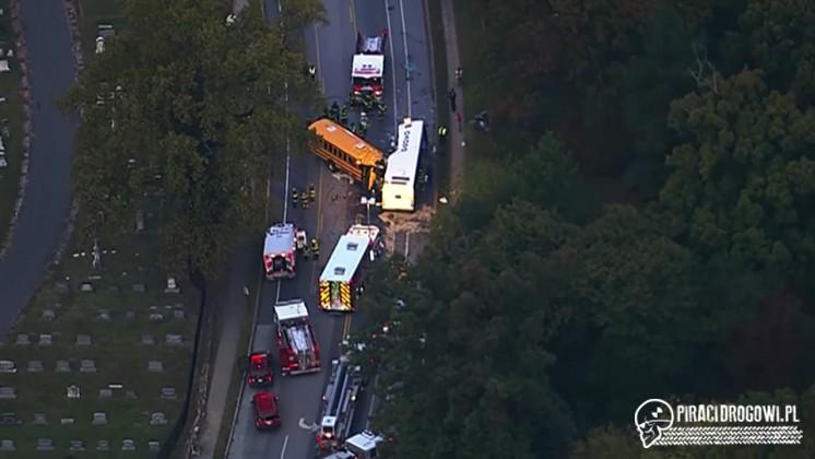 Zderzenie dwóch autobusów w Baltimore. Nie żyje co najmniej 6 osób.