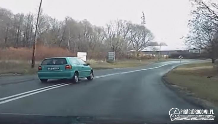 Szalony pogromca dróg w zielonym polo!