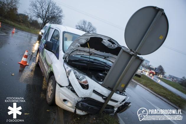 Zderzenie 3 samochodów w Głogowie!