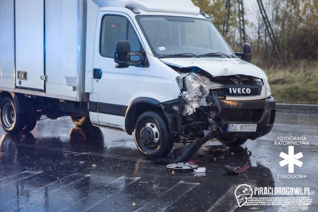 Zderzenie 3 samochodów w Głogowie!