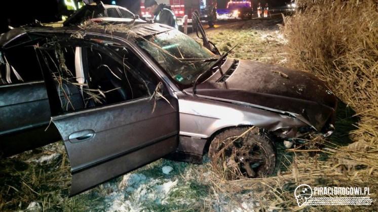 19-latek zginął w wypadku BMW na drodze krajowej 45!