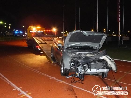 Pijany 29-latek wjechał samochodem na stadion lekkoatletyczny!
