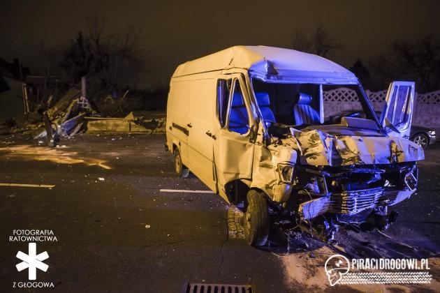Kolizja na Spadzistej w Głogowie