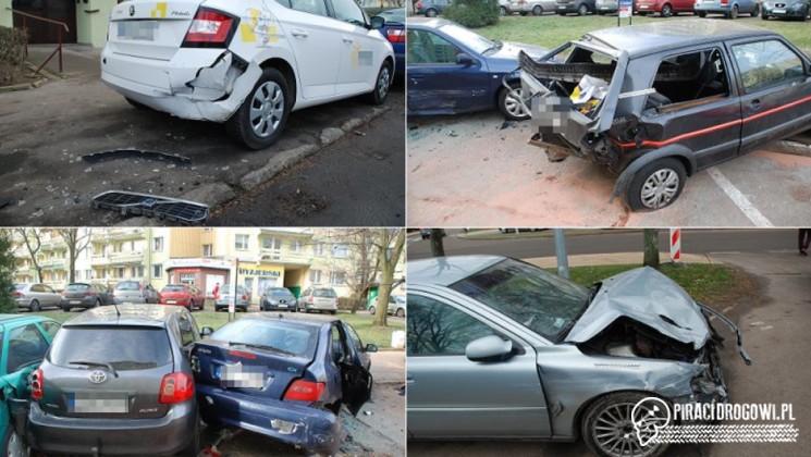 Szalona jazda pijanego kierowcy. 24-latek uszkodził 19 samochodów!
