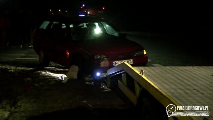 Zderzenie trzech samochodów w Pogórskiej Woli. Sprawca był pijany.