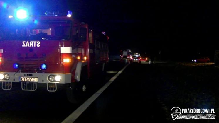 Zderzenie trzech samochodów w Pogórskiej Woli. Sprawca był pijany.