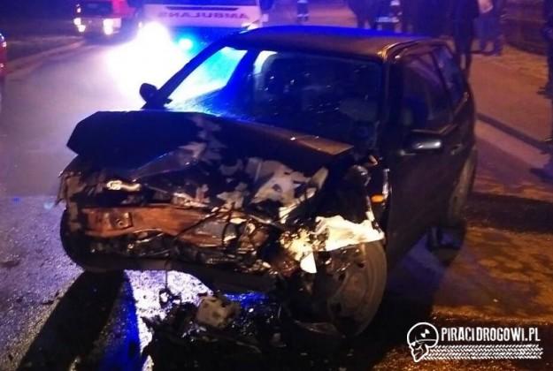 Zderzenie dwóch osobówek na drodze wojewódzkiej 417!